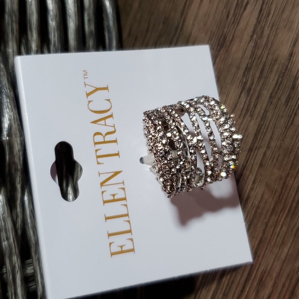 Ellen Tracy Stretchy Statement Ring